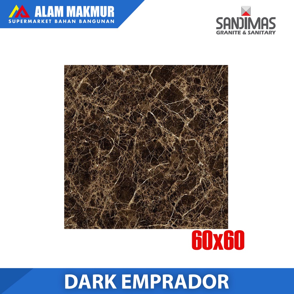 Jual Granit Sandimas Dark Emprador X Glossy Shopee Indonesia