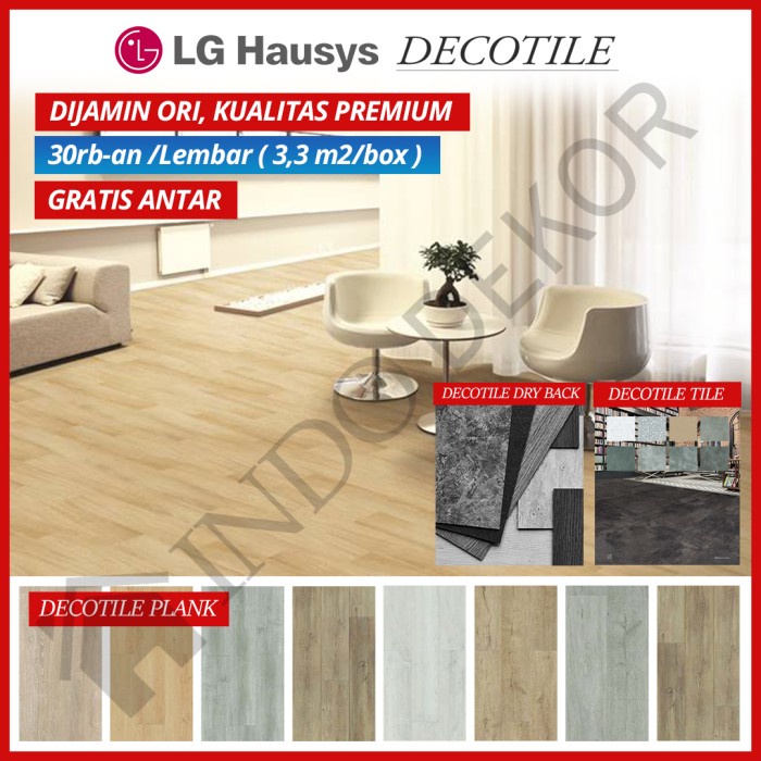 Jual Floor Lantai Vinyl Vinil Vynil Plank Lg Decotile 18Cm | Shopee ...