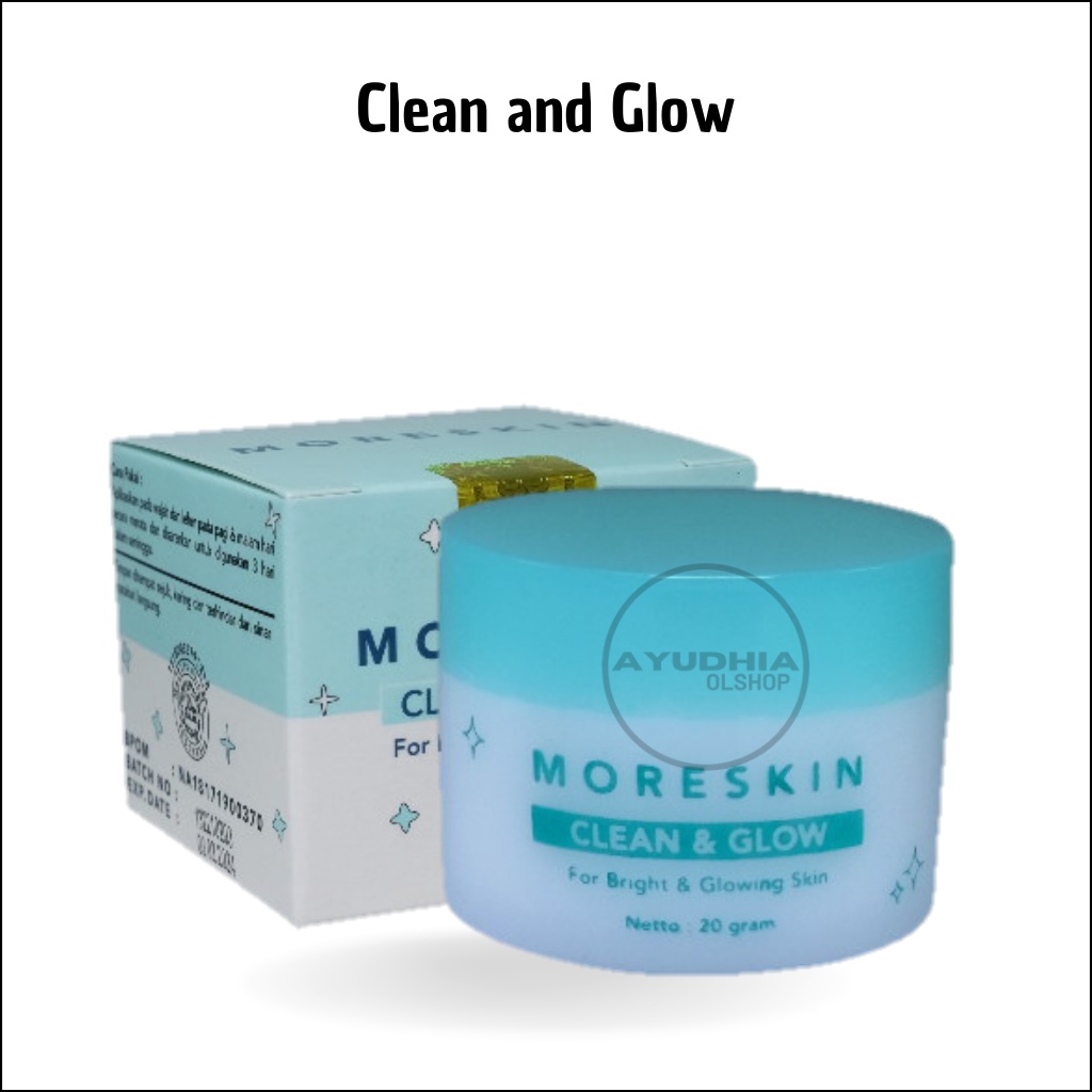 Jual AYUDHIA Moreskin Clean And Glow Bikin Wajah Jadi Glowing