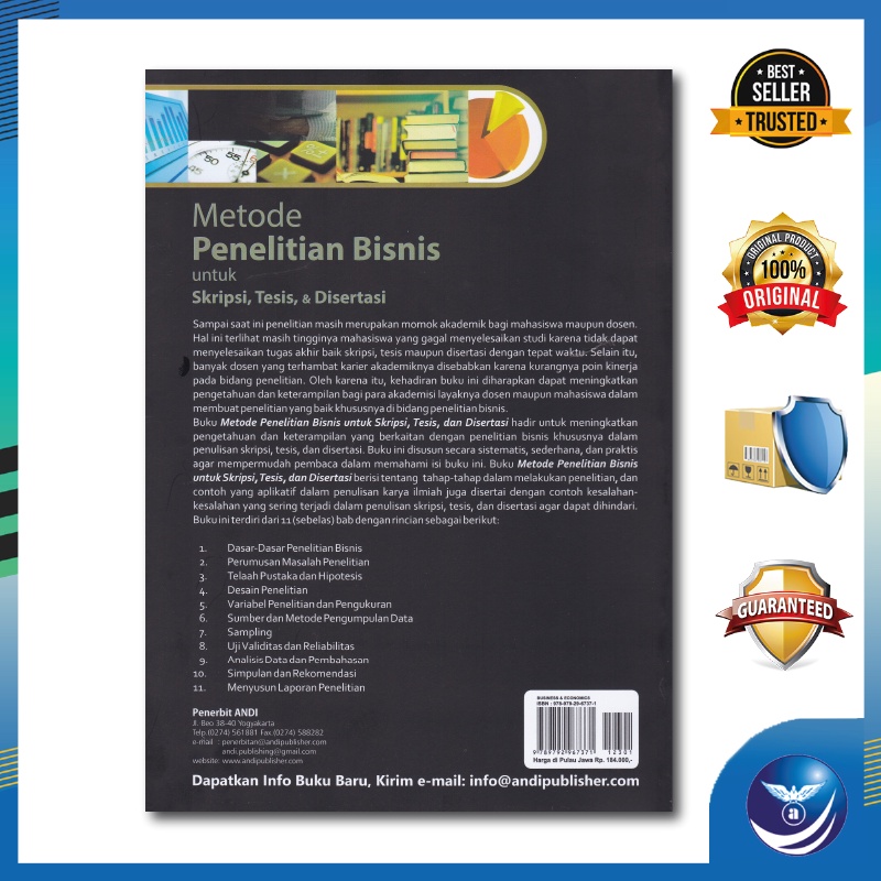 Jual Penerbit Andi - Buku Metode Penelitian Bisnis Untuk Skripsi, Tesis ...