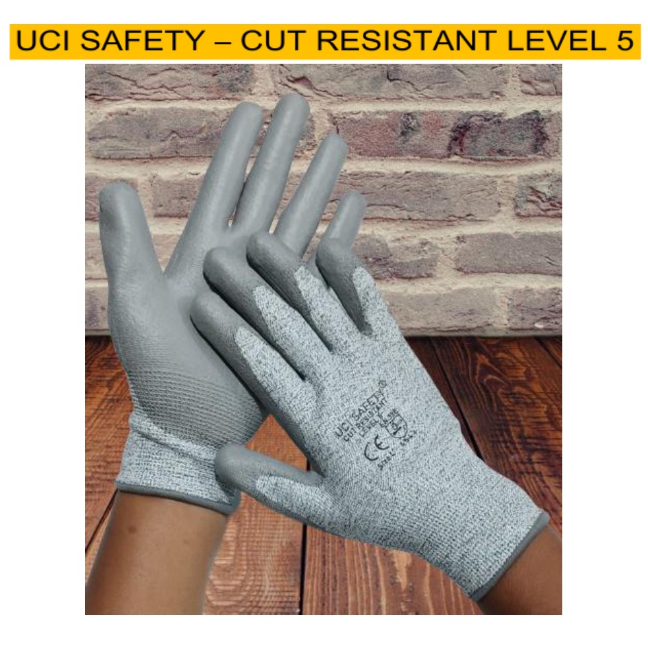 Jual Uci Safety Hand Gloves Anti Licin Anti Slip Anti Iris Coating ...