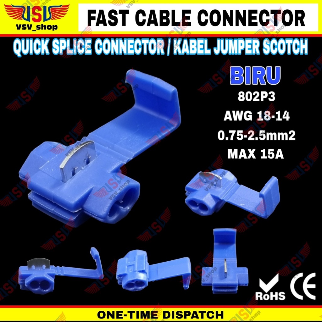 Jual Konektor Kabel Listrik Jumper Scotch Lock Quick Cable Connector