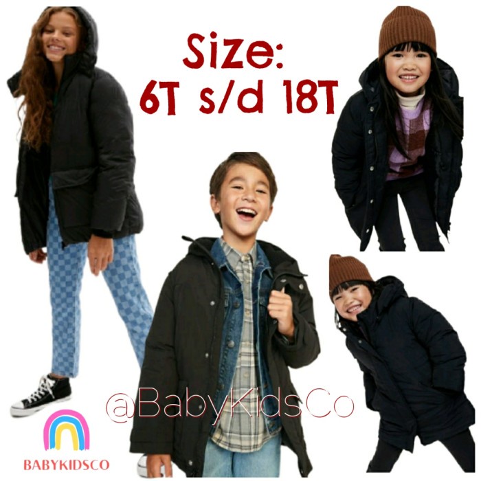 Jual Jaket Winter Old Navy Anak Perempuan Laki Jacket Oldnavy Musim ...