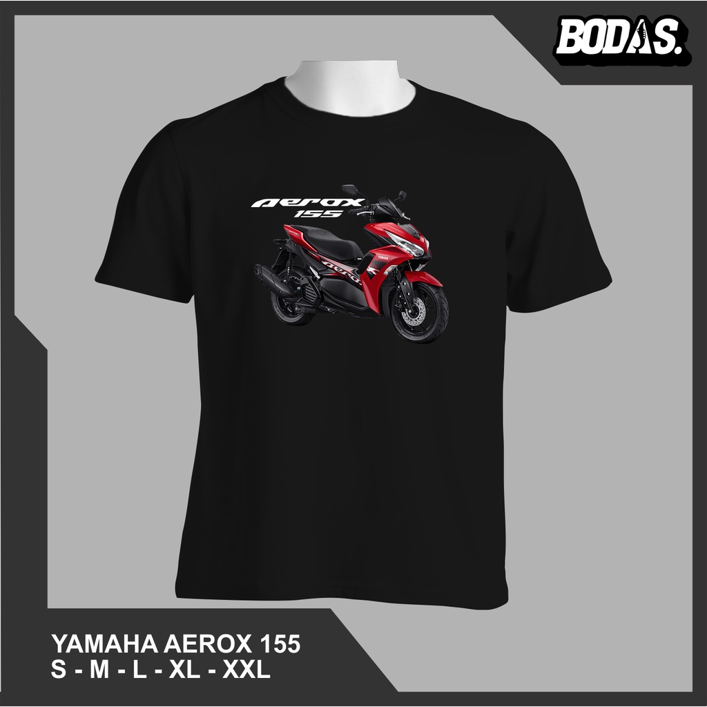 Jual Kaos Hitam Distro Otomotif Motor Yamaha Aerox Shopee Indonesia 6455