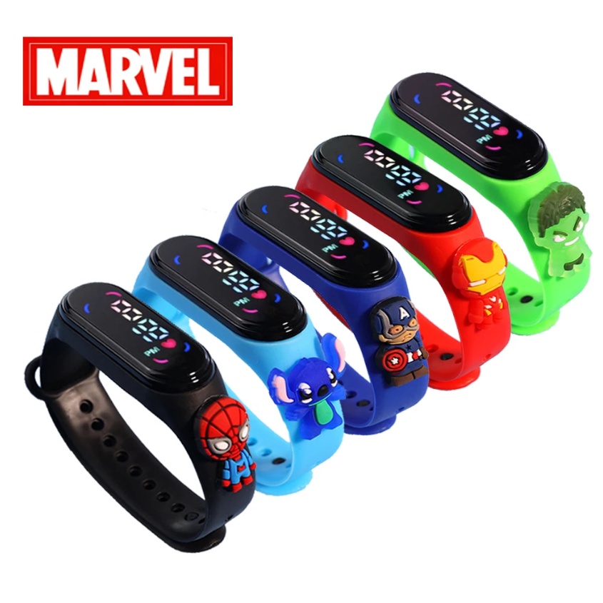 Jual Jam Tangan Digital LED anak Spiderman/ smart watch anak