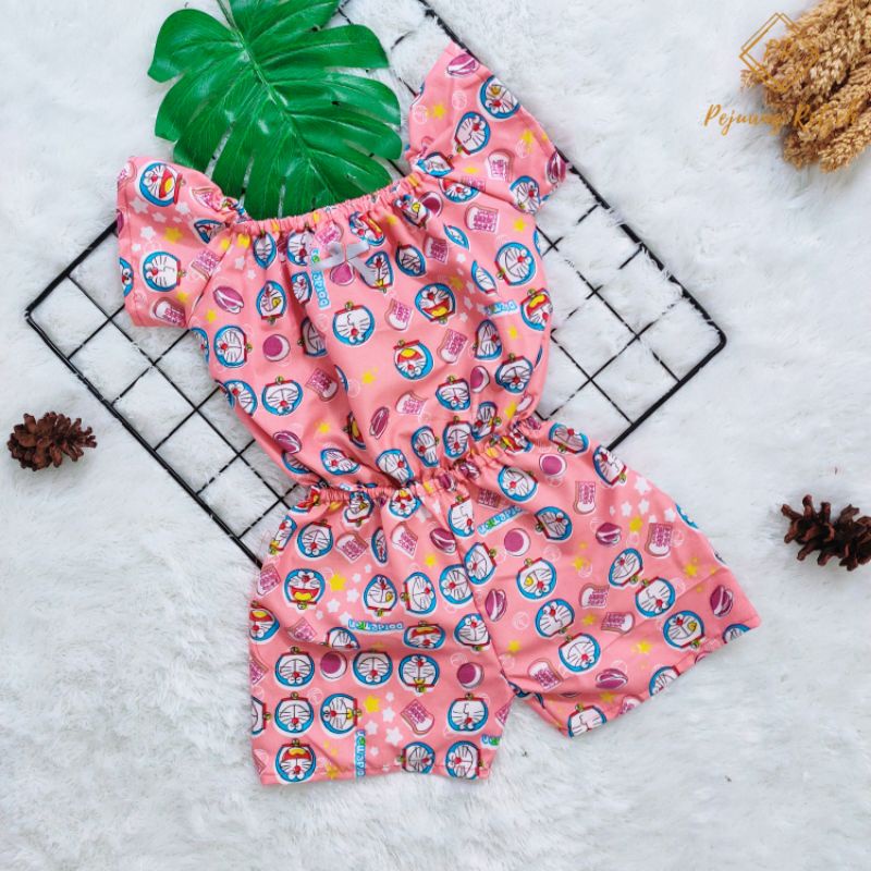 Jual JUMPSUIT PENDEK POLIMICRO baju overall anak jumpsuit anak murah