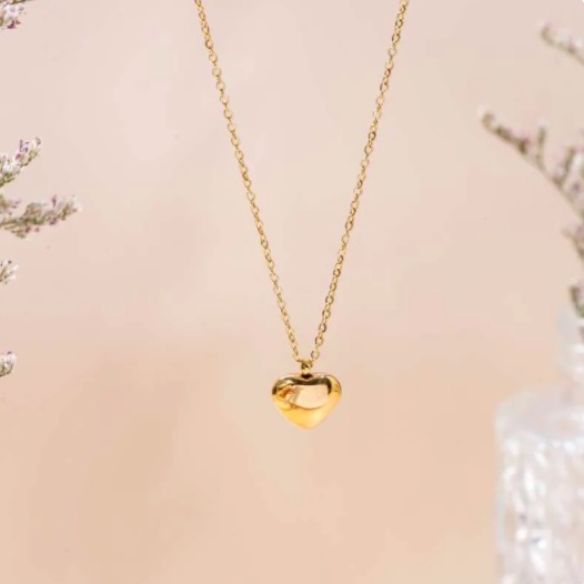 Jual little heart necklace premium stainless steel necklace with gold plated Shopee Indonesia