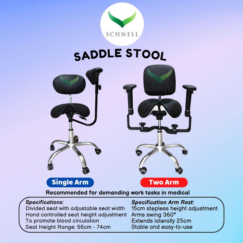 Jual Dental Chair/Kursi Dokter Gigi/Dentist Saddle Stool Armrest