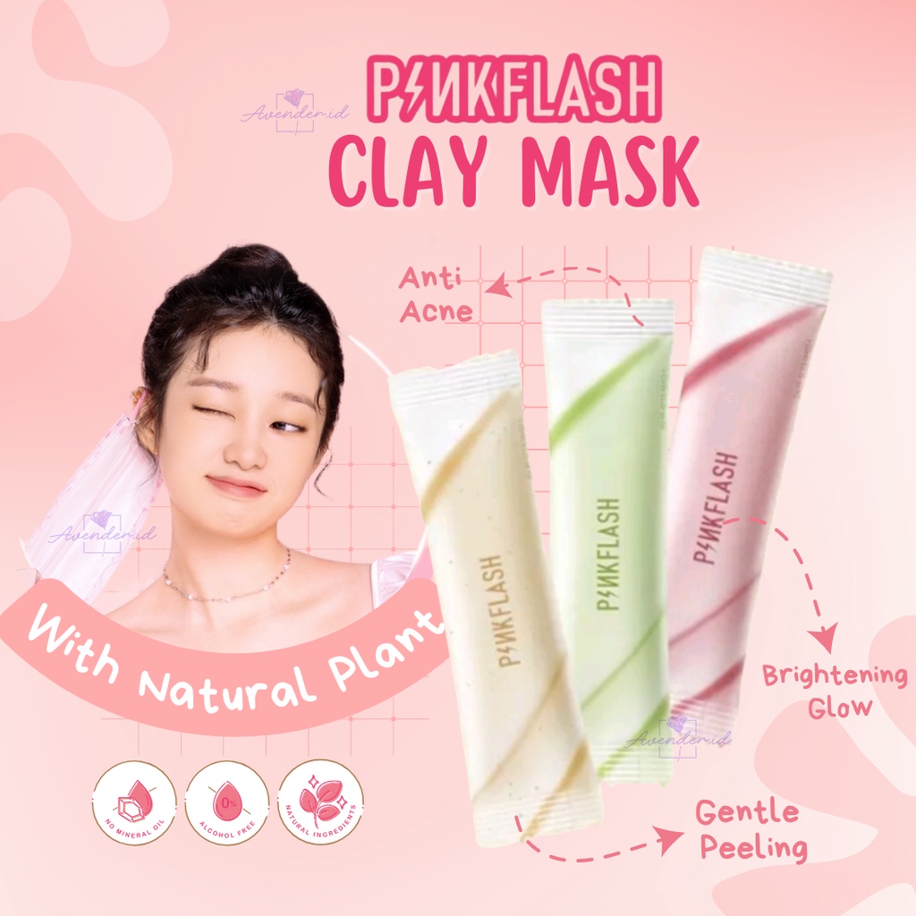Jual AVENDER (GET 1 GIFT) PINKFLASH Natural Plant Cleansing Clay Mask