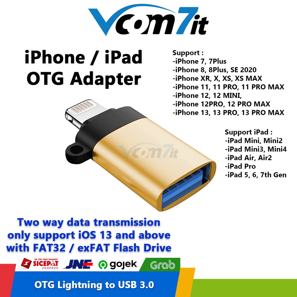 Jual Otg Iphone Ipad Lightning To Usb Flash Disk Shopee Indonesia