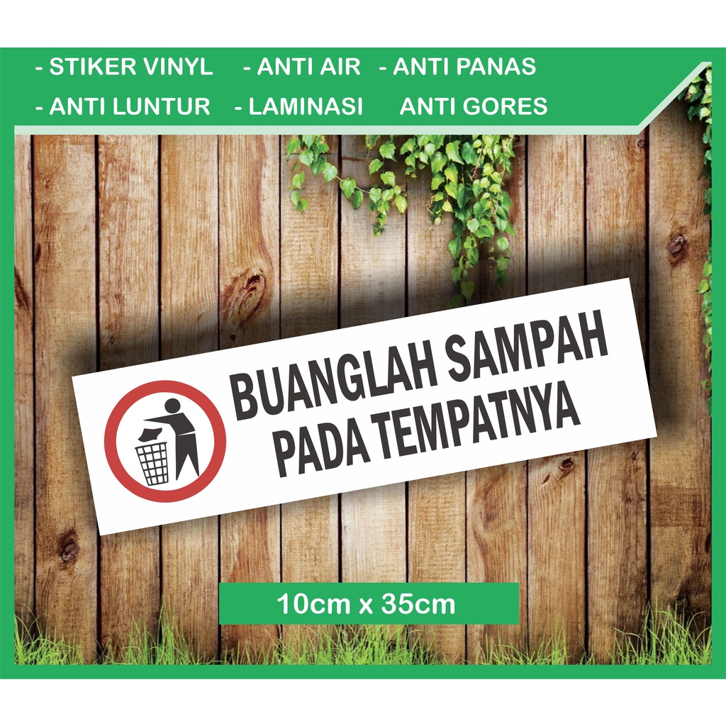 Jual STIKER BUANG SAMPAH PADA TEMPATNYA | Shopee Indonesia