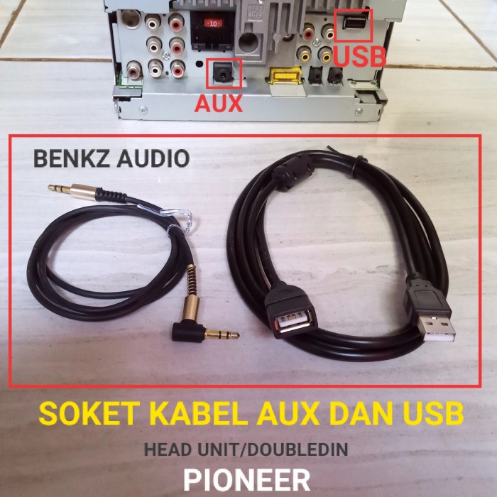 Jual Konekt Kabel Usb Dan Aux Headunit Pioneer Soket Usb Dan Aux