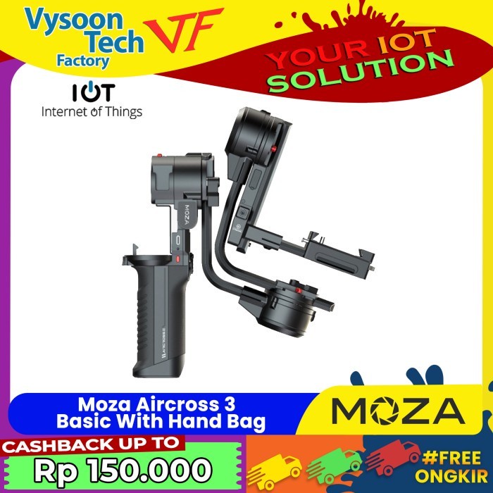 Jual Moza Aircross 3 3-Axis Gimbal Stabilizer For Mirrorless & DSLR ...