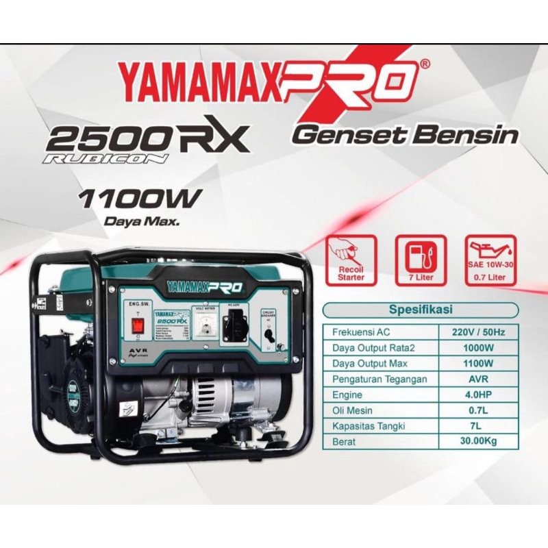 Jual Mesin Genset Bensin Watt Generator Tak Yamamax Pro Rx Shopee Indonesia