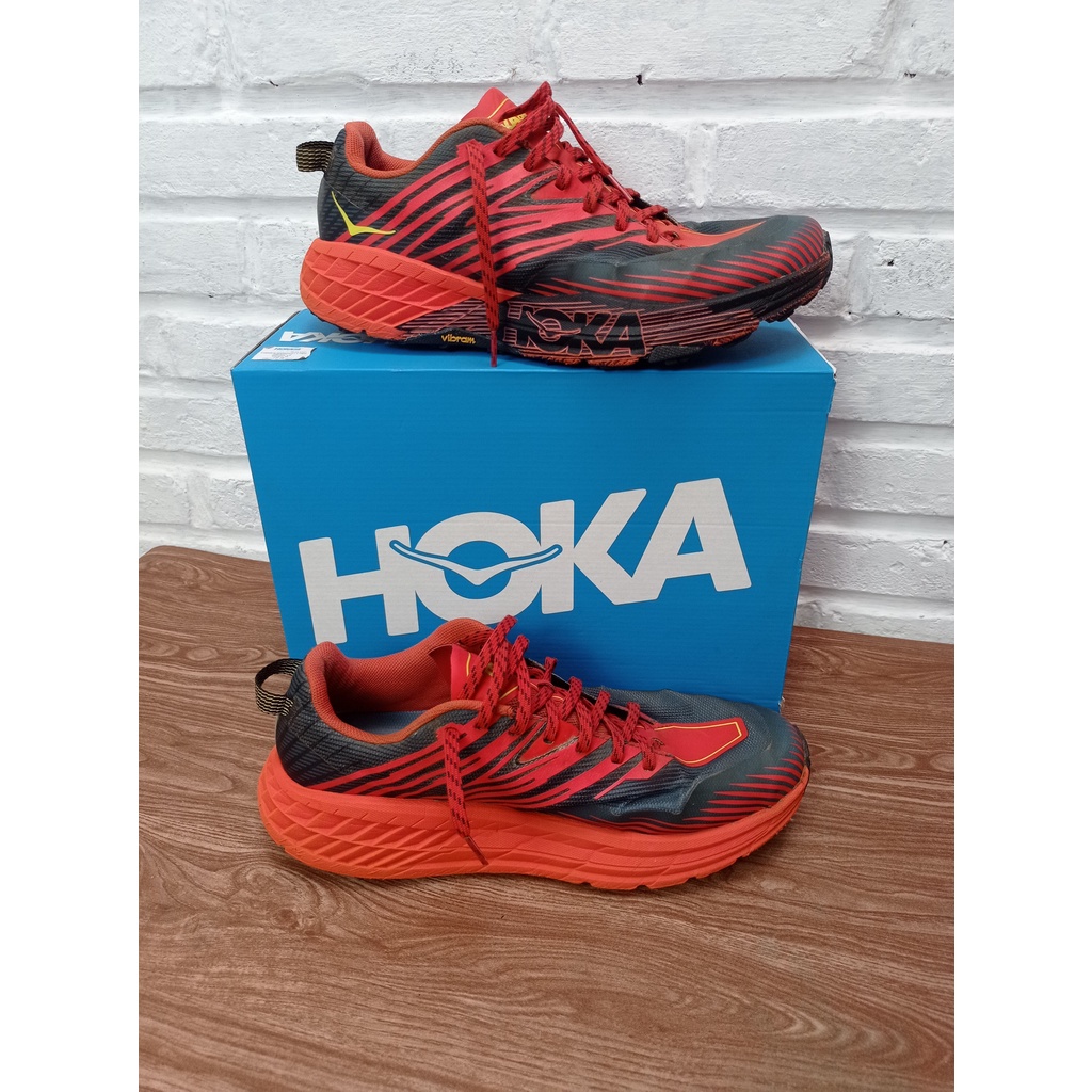 Jual Hoka one one speed goat 4 wide sepatu lari running trail hiking ...