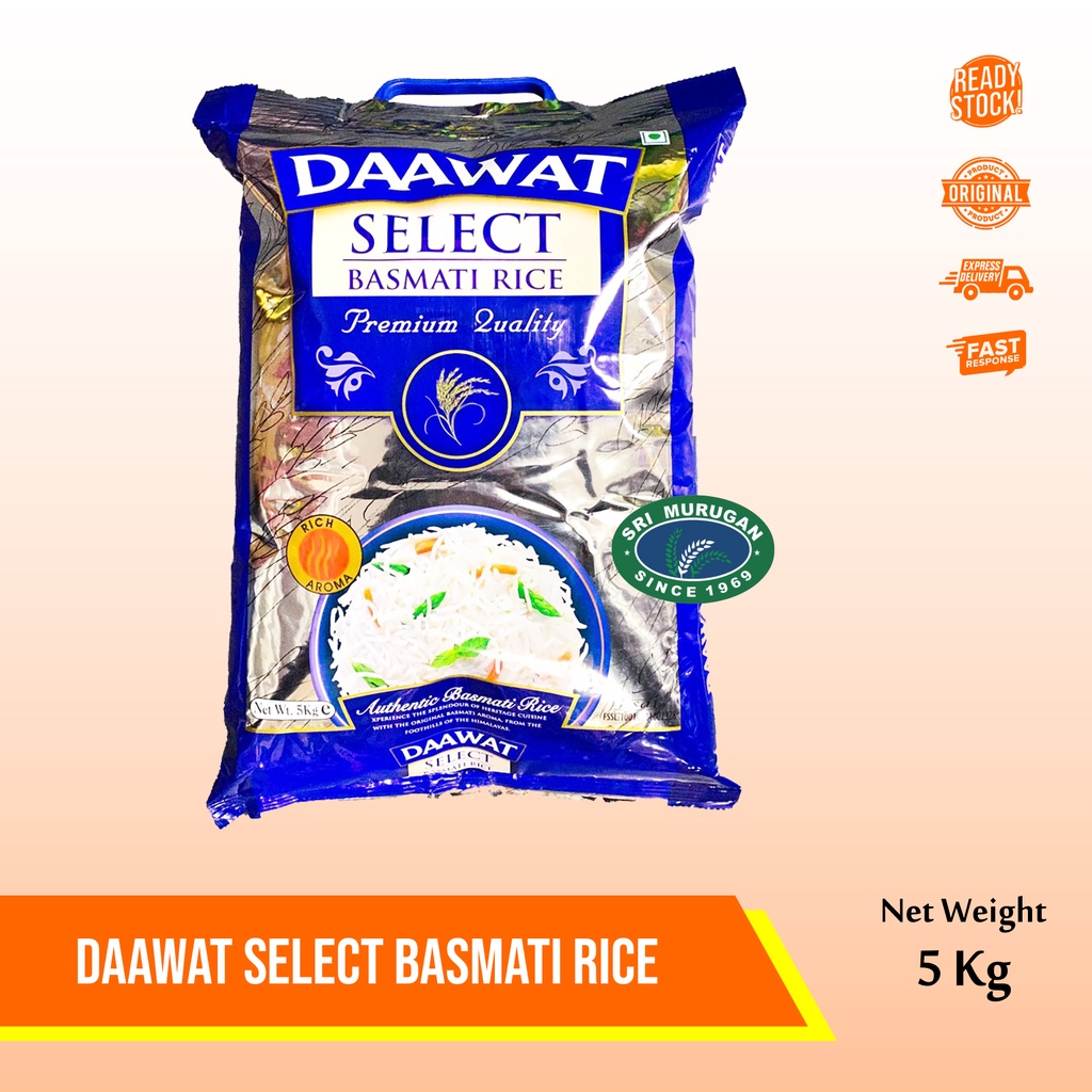 Jual DAAWAT SELECT BASMATI RICE 5Kg | Shopee Indonesia