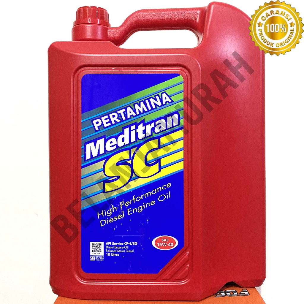 Jual Oli Mesin Diesel Pertamina Meditran SC Sae 15w-40 API CF-4/SG 10L ...