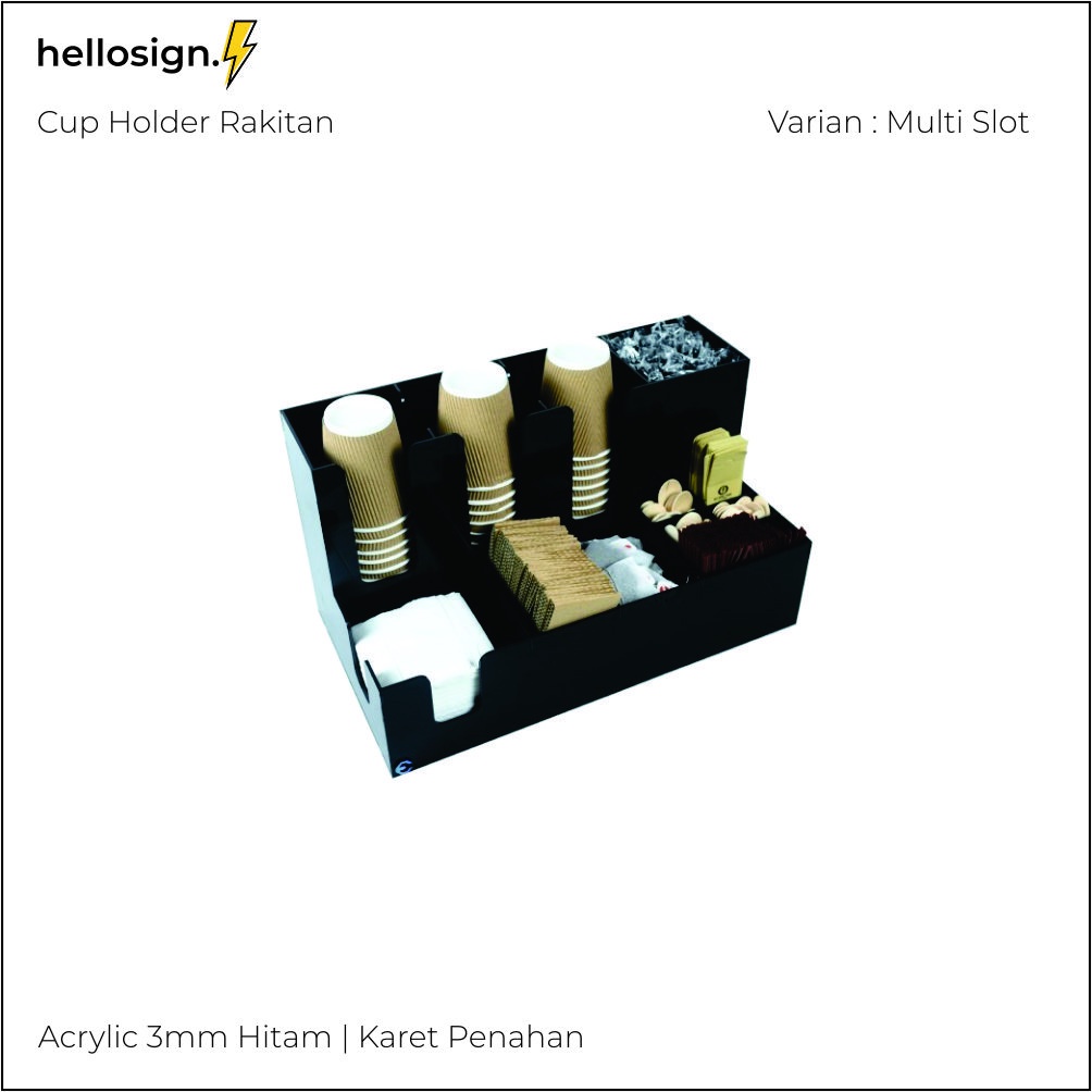 Jual RAK | RACK | DISPENSER | ORGANIZER PAPER CUP 12 SLOT MULTI ...