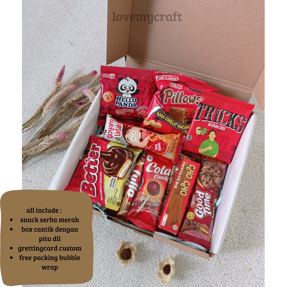 Jual Hampers Snack Special Warna Snack Box Kado Ulang Tahun Wisuda