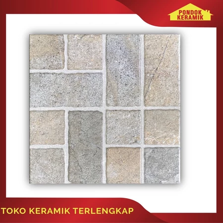 KERAMIK LANTAI MILAN 40X40 DRACO BROWN KW II