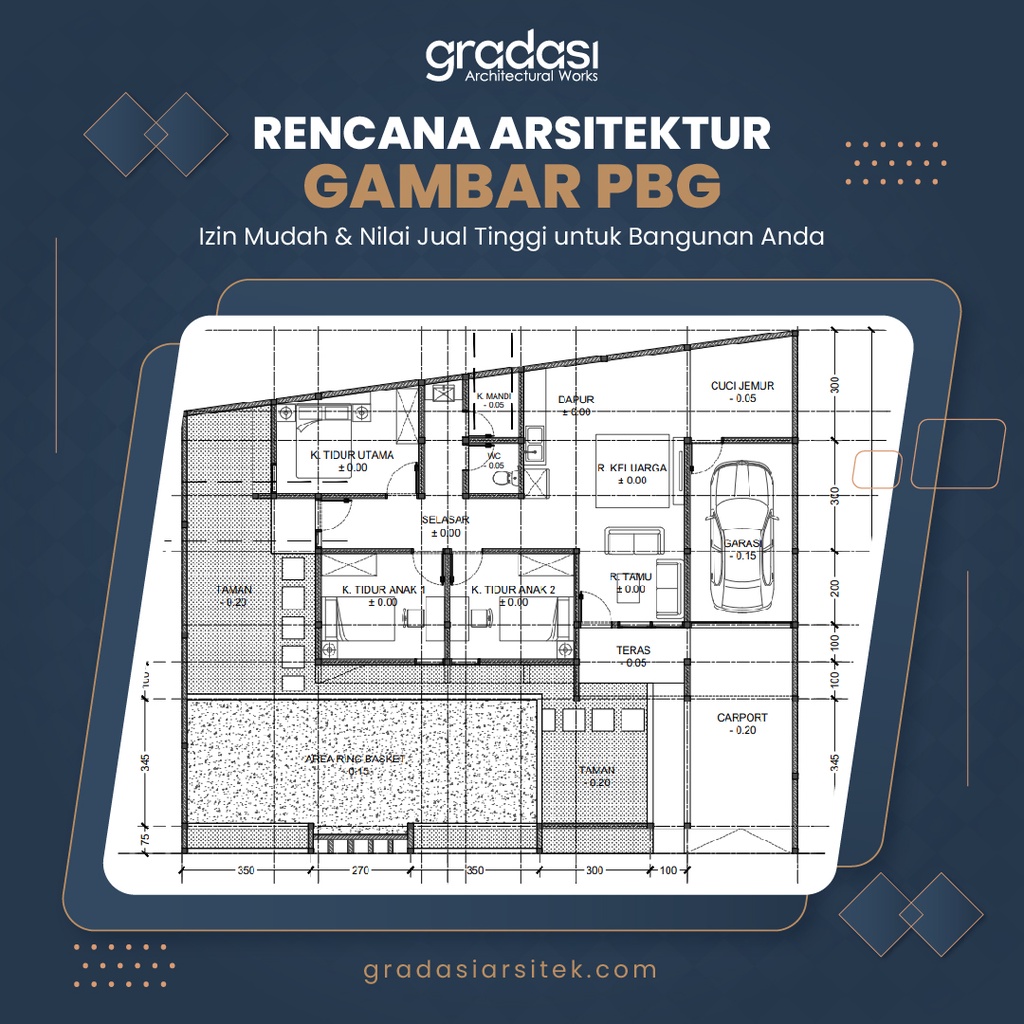 Jual Gambar PBG Bangunan Lengkap | Gambar Persetujuan Bangunan Gedung ...