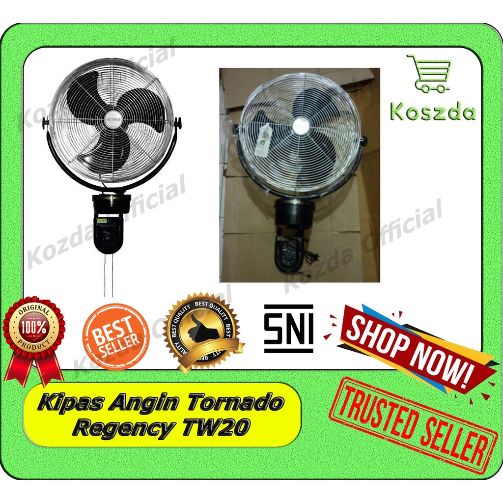 Jual Kipas Angin Dinding Tornado Wall Fan Regency Tw 20 Original Resmi Shopee Indonesia 0569