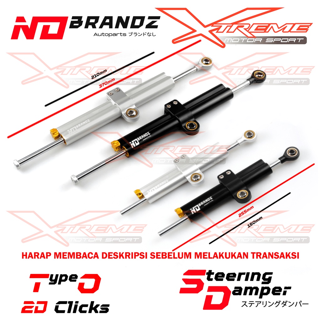 Jual Stabilizer Stang Or Steering Damper No Brandz Universal Zx R Cbr Rr Shopee Indonesia