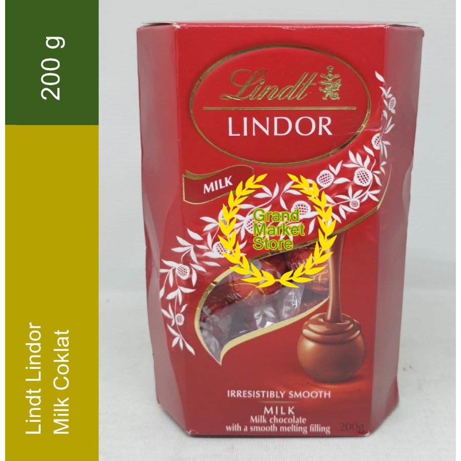 Jual Lindt Lindor Milk Coklat Lindor Irresistibly Smooth Milk 200 gram ...