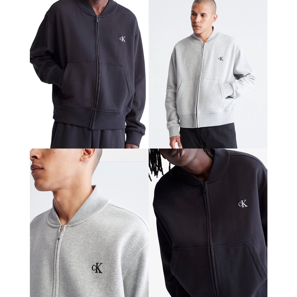 Relaxed Fit Archive Logo Fleece Full Zip Hoodie