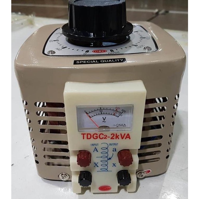 Jual Step Up Step Down Ac Voltage Regulator 2000 Watt 0-250 Volt Ac ...