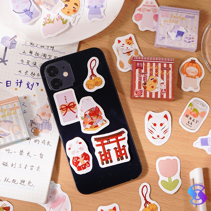 Jual 45 LEMBAR STICKER LUCU Anti Air Dekorasi Handbook Scrapbook DIY ...