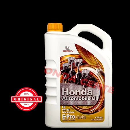 Aveiro shop - oli oil mesin engine e-pro gold sn 0w-20 4liter full syntetic mobil original asli honda oli mesin sn 0w-20 full sintetik honda automobile 4liter original asli honda