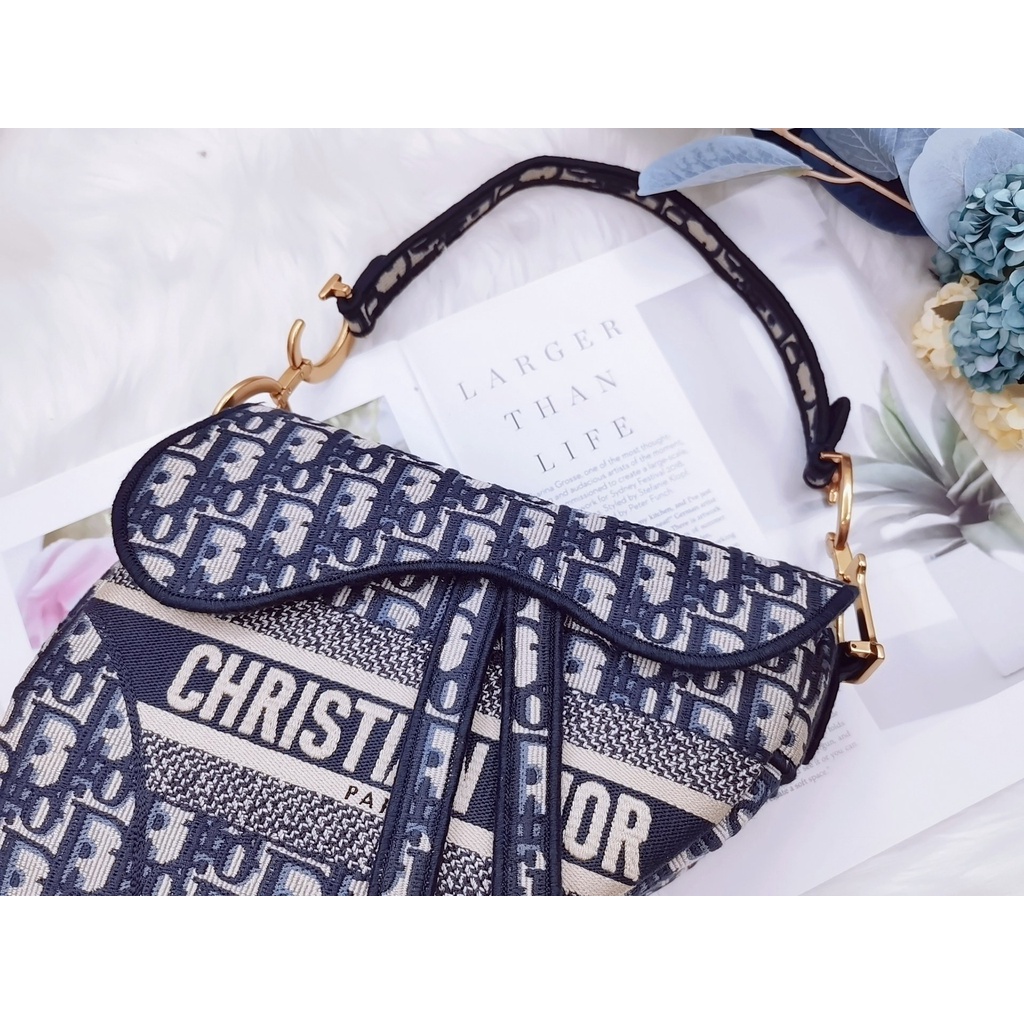 Oblique Mini Saddle Bag Blue main image 0
