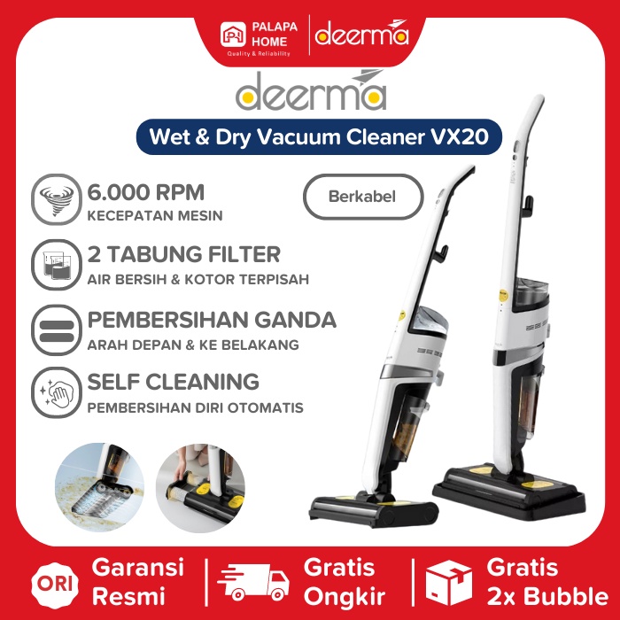 Jual Deerma VX20 Wet and Dry Vacuum Cleaner Vacum Kleaner Basah dan Kering Alat Vakum