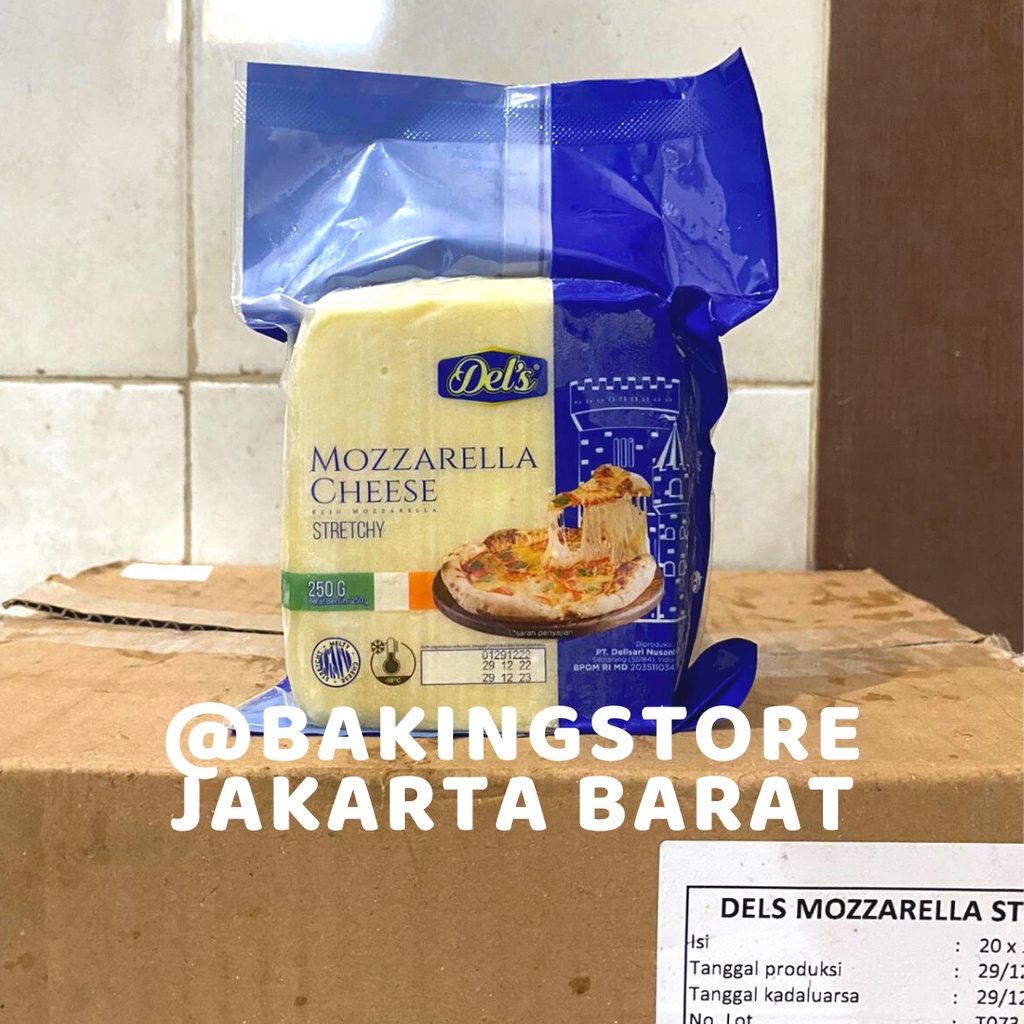 Jual Dels Keju Mozarella 250 Gr Mozzarella Cheese Extra Stretchy