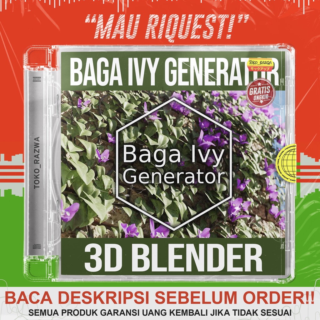 Jual 3D Blender - Baga Ivy Generator v2 - 300725 | Shopee Indonesia