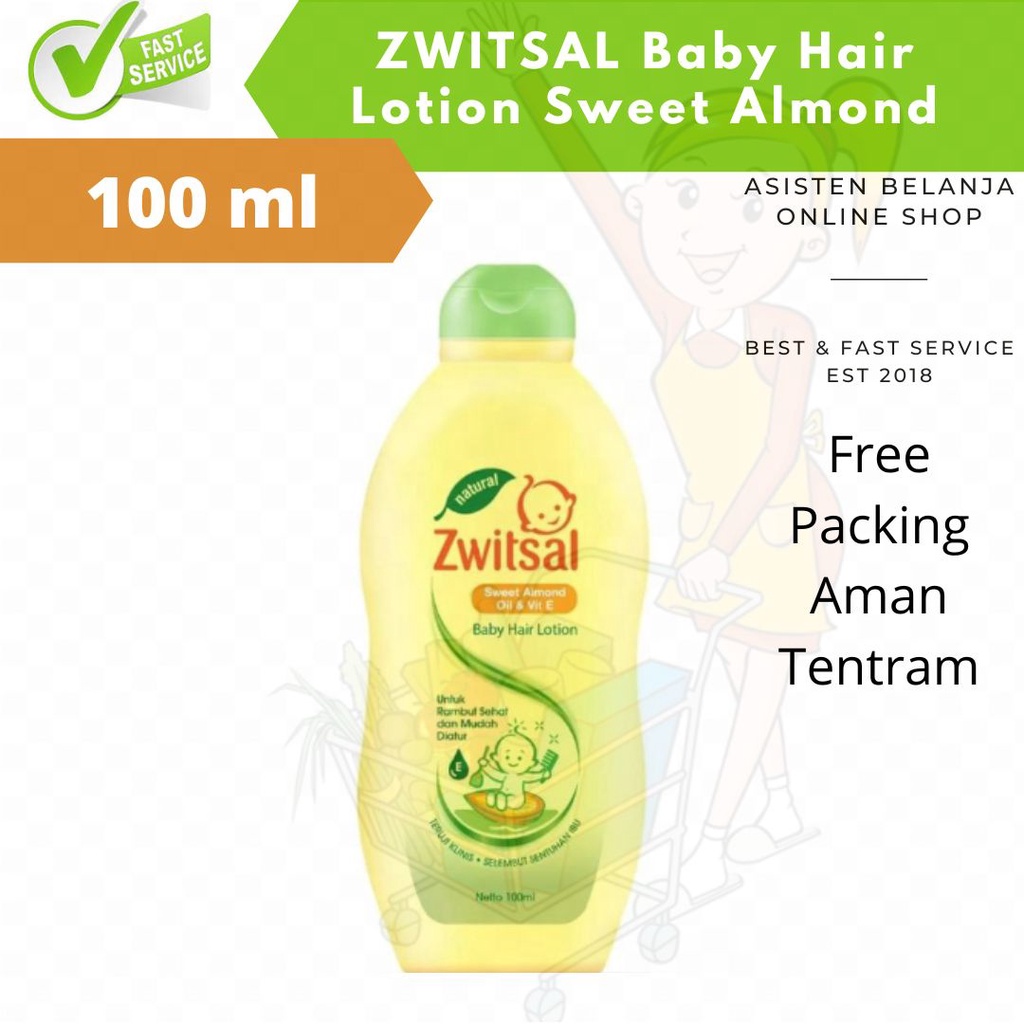 Jual ZWITSAL Natural Hair Lotion Minyak Rambut Anak Bayi Sweet Almond ...