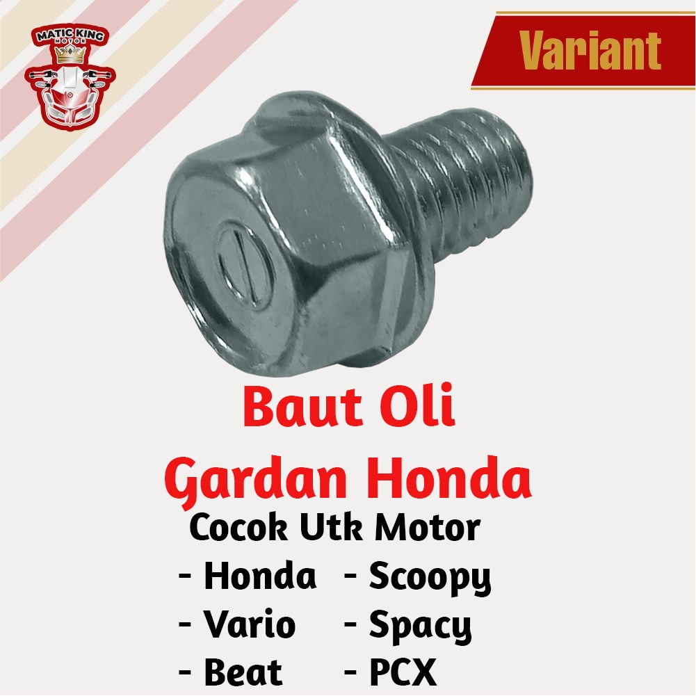 Jual Baut Tap Oli Gardan Gear Honda Beat Vario Scoopy Pcx Spacy Standar Shopee Indonesia