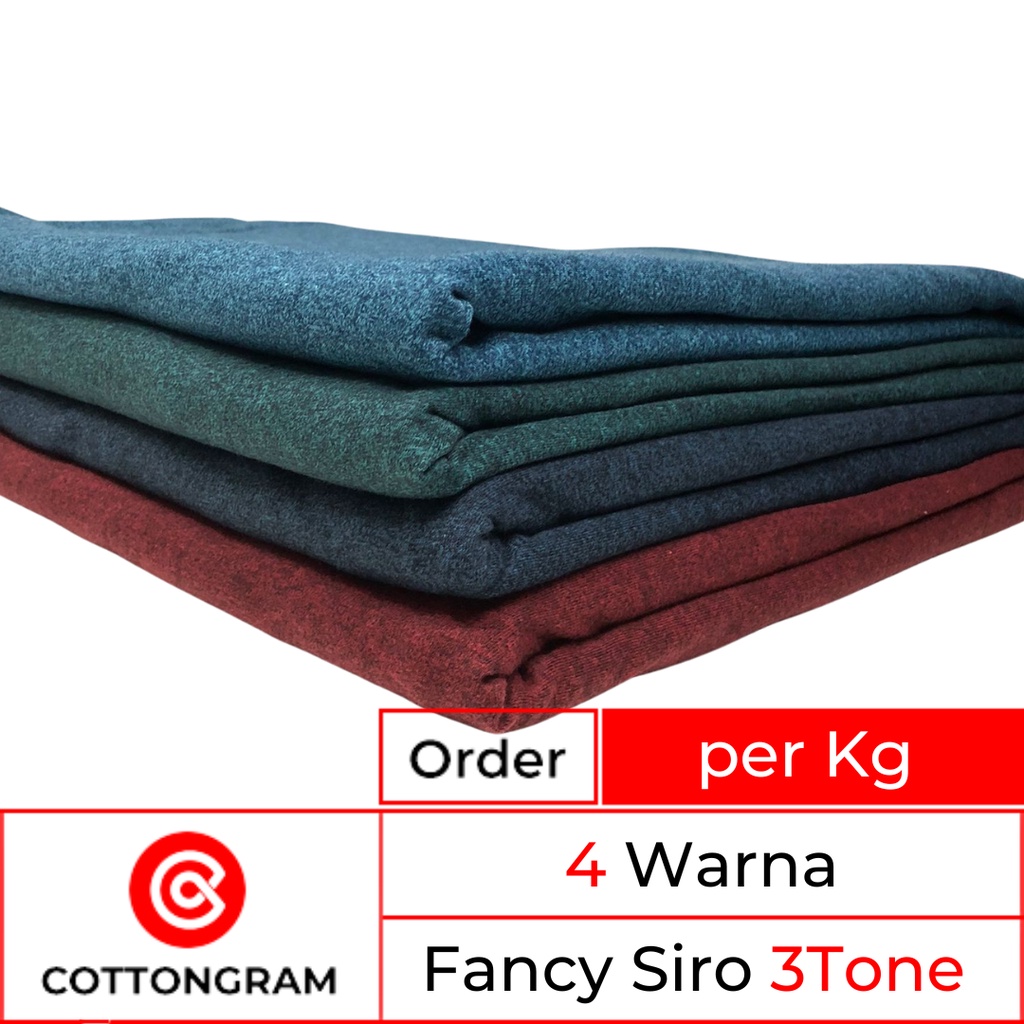 Jual Cottongram Kain Kaos Bahan Cotton Siro Seri Threetone Per Kg Shopee Indonesia