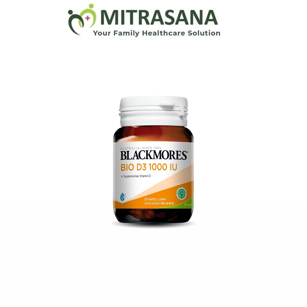 Jual BLACKMORES BIO D3 1000 IU (30 KPL) | Vitamin Kesehatan Tulang ...