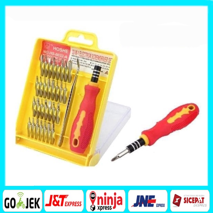 Jual [UKURAN BESAR] SET OBENG LENGKAP 32 IN 1 / SET OBENG TOOLKIT UNTUK ...