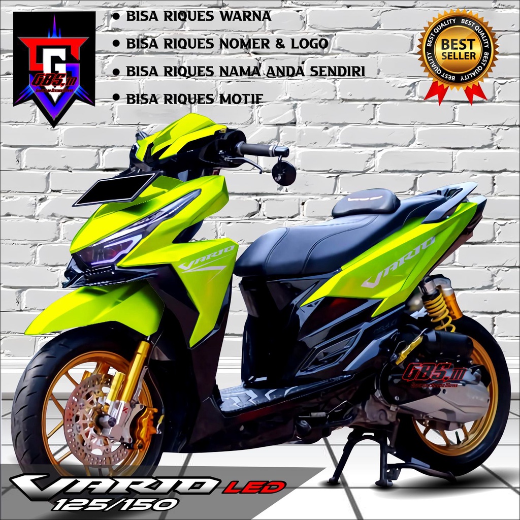 Jual Stiker Vario Led Fullbody Polos Decal Stiker Vario Led Fullbody Stiker Polos