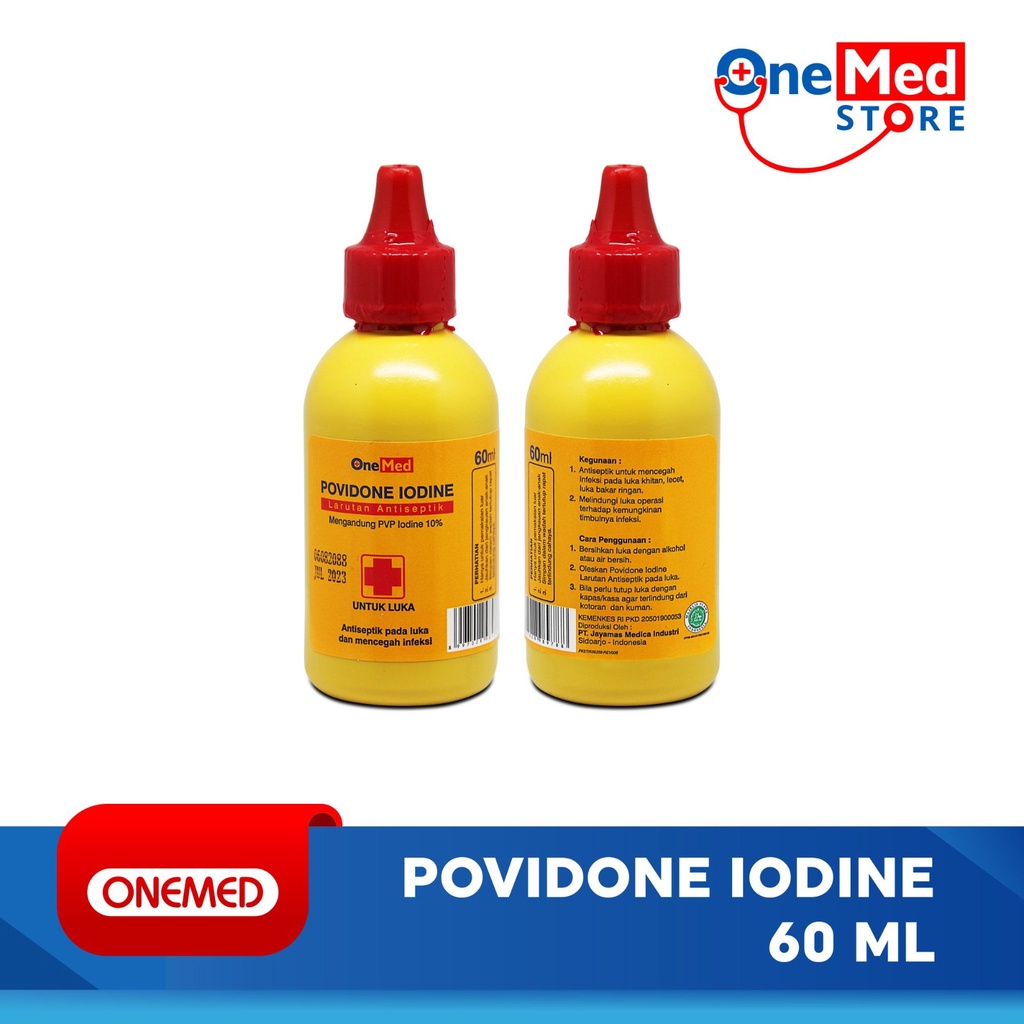 Jual Povidone Iodine OneMed 60ml Shopee Indonesia