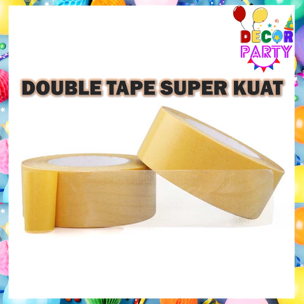 Jual DP Double Tape Kuning Super Kuat Tahan Air Isolasi Dua Sisi Tahan ...