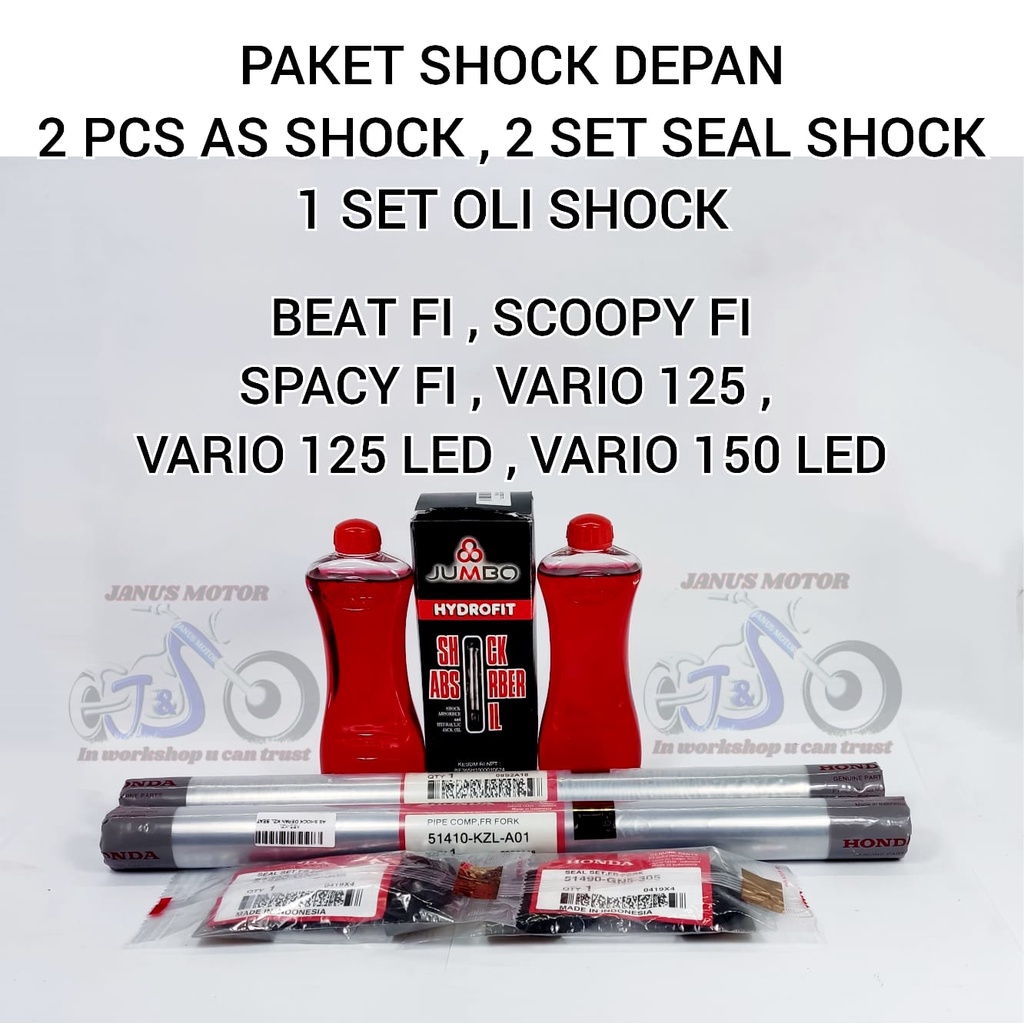 Jual Paket As Shock Seal Oli Shock Depan Honda Beat Fi Spacy Vario Presisi Awet Tidak