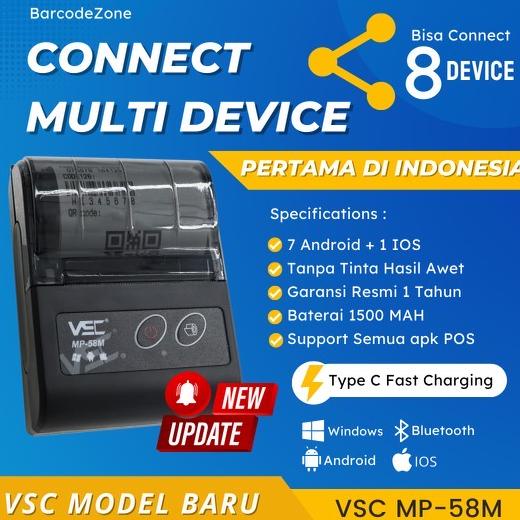 Jual Mini Portable Printer Ppob Kasir Mm Thermal Vsc Mp M Bluetooth Struk Kasir Dengan