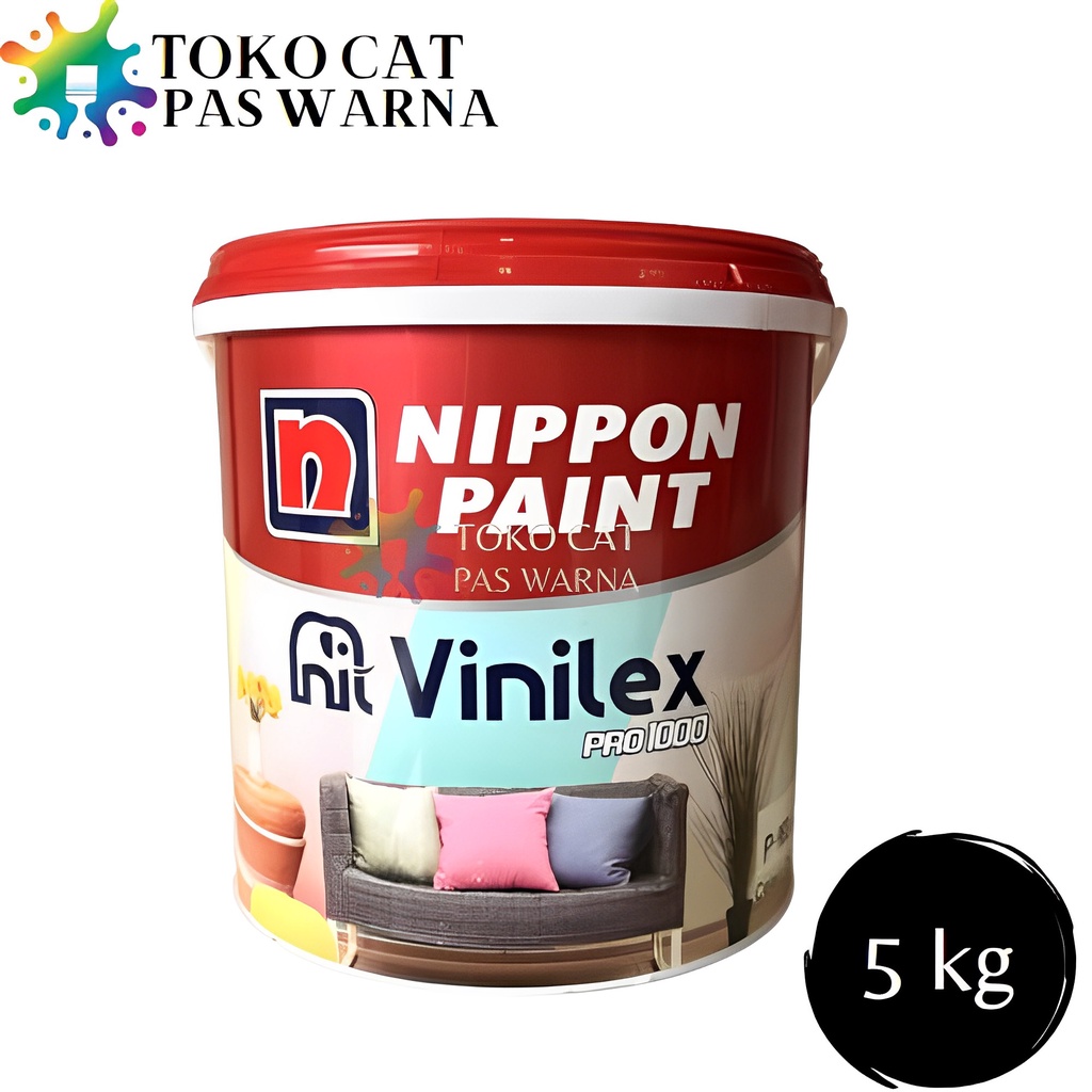 Jual Cat Tembok VINILEX PRO 1000 Cat Interior Eksterior 5 Kg | Shopee ...