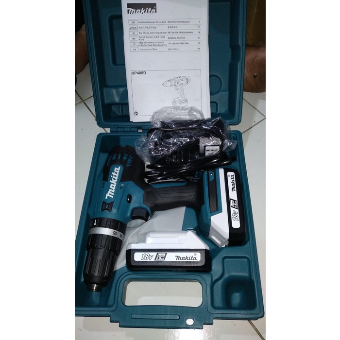 Jual Produk Terbaru Makita Hp488D002 / Hp 488 D002 Cordless Hammer ...