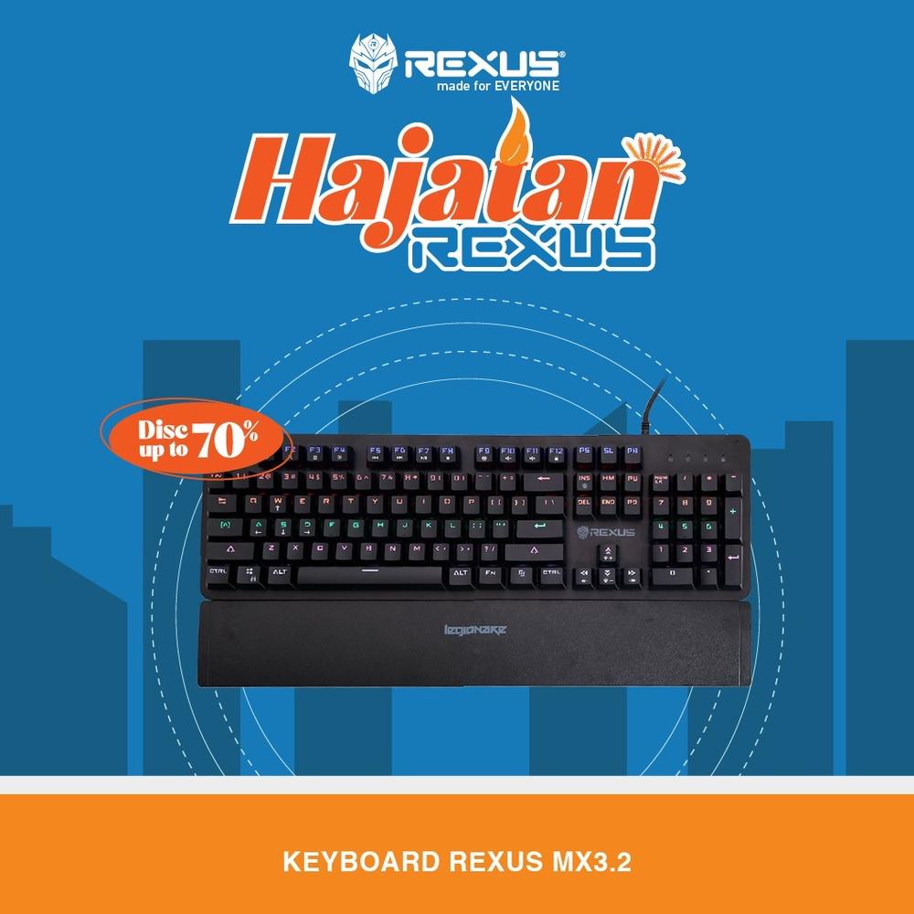Jual Rexus MX3.2 Mechanical Legionare Keyboard Gaming | Shopee Indonesia
