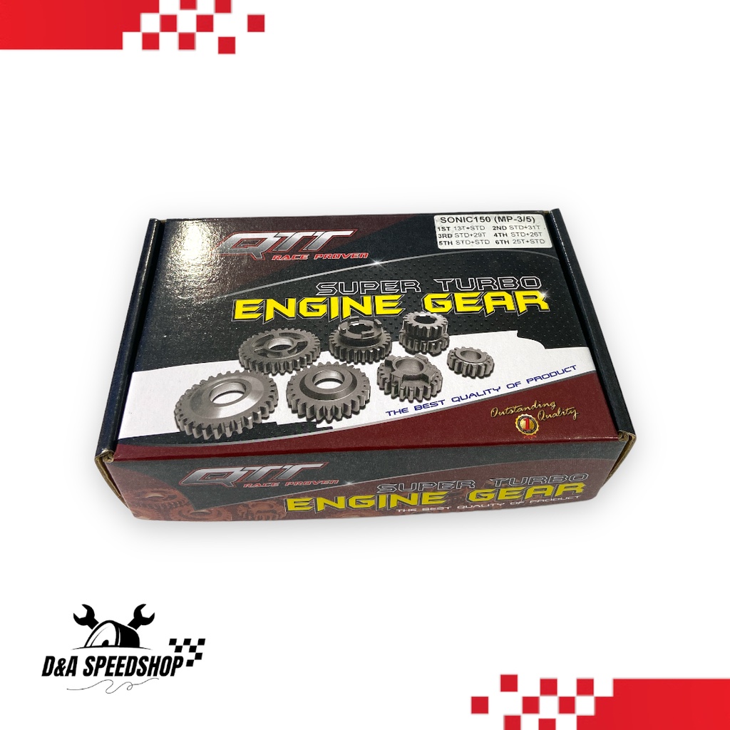 Jual Sparepart motor Gearbox gear ratio gigi rasio QTT Racing SONIC 150 ...